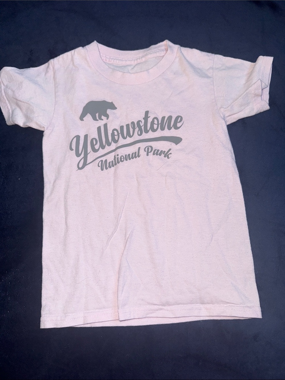 Yellowstone National Park Kids Pink Graphic Tee